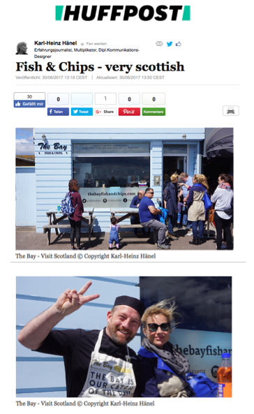 The Bay Fish & Chips has been featured in the Huffington Post, Germany