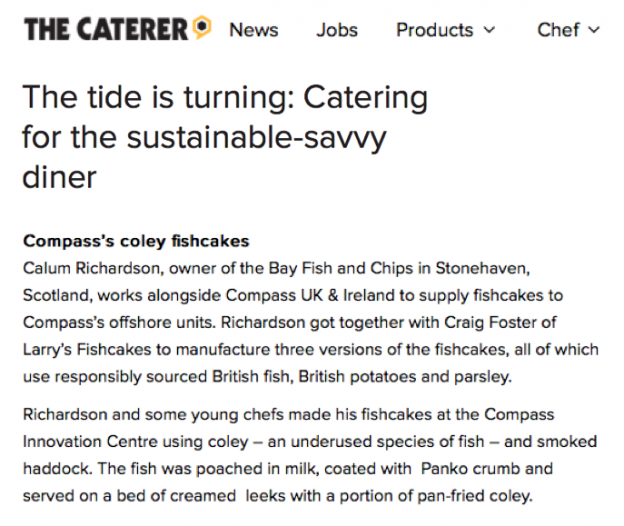 Catering for the sustainable-savvy diner as reported in The Caterer.